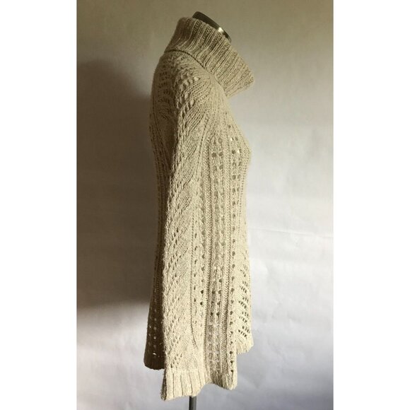 Sleeping on Snow Gray Loose Knit Turtleneck Neck Sweater, Size Small (US) - Picture 2 of 6